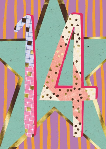 Picture of HAPPY 14TH BIRTHDAY CARD